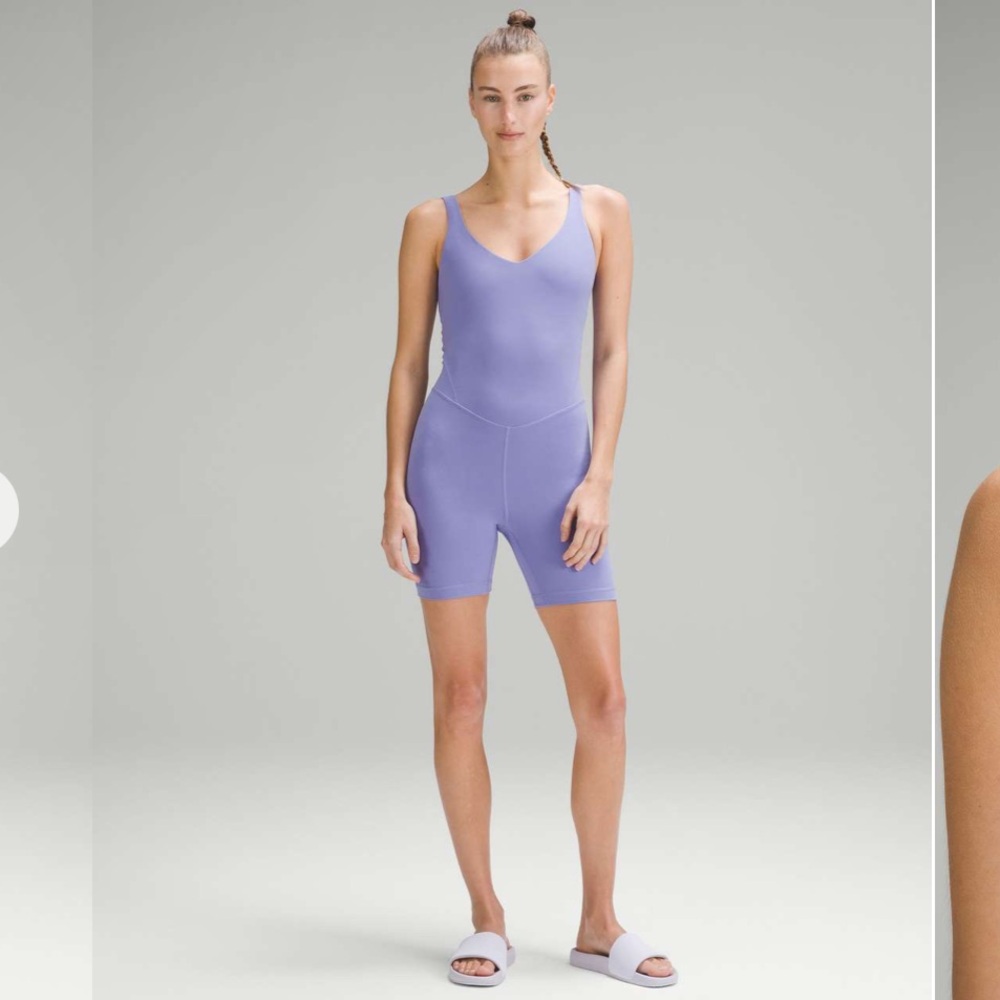 590. Lululemon athletica NWT ALIGN bodysuit 6” Dark Lavender 💜 6